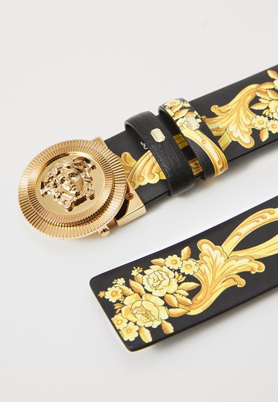 Versace REVERSIBLE BELT - Belt - black/gold-coloured