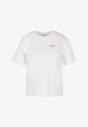 Mister Tee, DREAMING OF FRIDAY TEE - Camiseta estampada - white