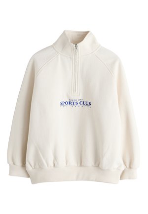 Next, REGULAR FIT - HALF ZIP - Sweatshirt - cream