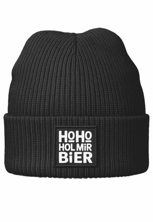WEIHNACHTSMANN SANTA HO HO HOL - Beanie - schwarz