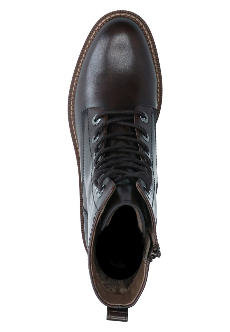 Damen Ankle Boots | Manfield Schnürstiefelette braun - LY47108 Damen Ankle Boots | Manfield Schnürstiefelette braun - LY47108