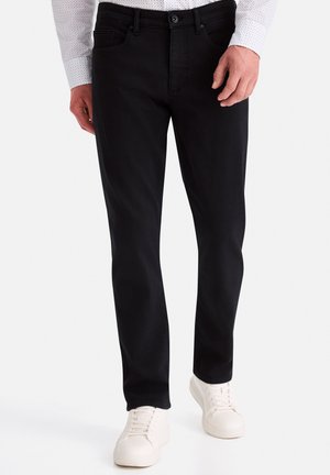 Straight leg jeans - black
