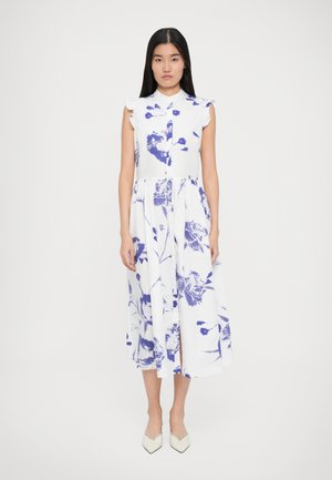 SLEEVELESS FLARED DRESS - Maksikleit - white