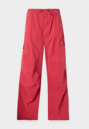 Jaded London, PARACHUTE TROUSERS - Kargopüksid - red