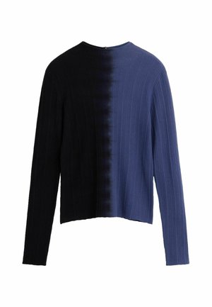 Desigual, RIBBED TWO-TONE SWEATER - Langarmshirt - blue