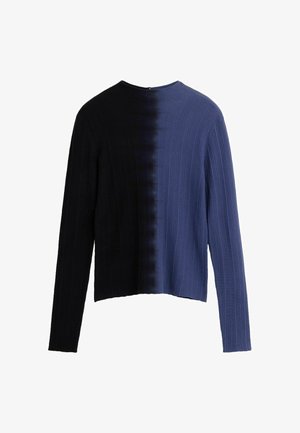 Desigual, RIBBED TWO-TONE SWEATER - Langarmshirt - blue