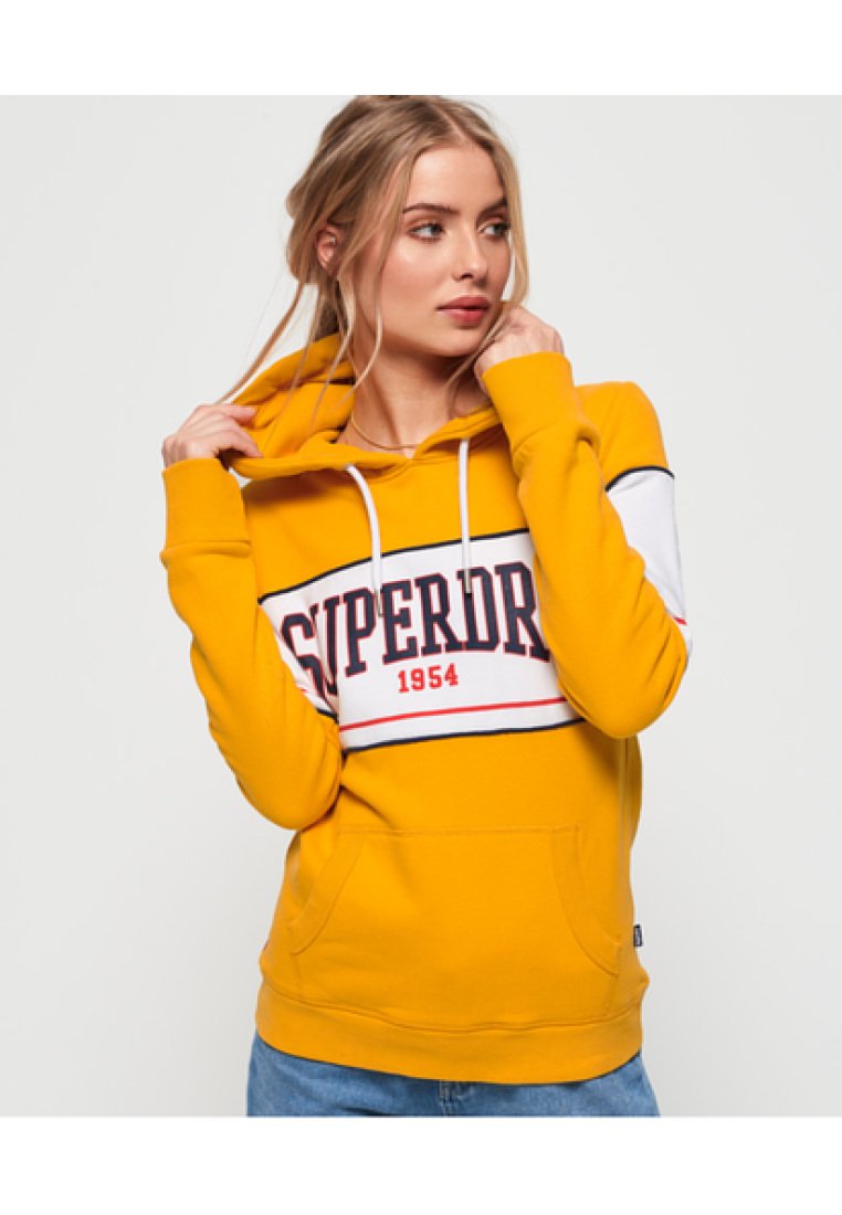 superdry yellow hoodie