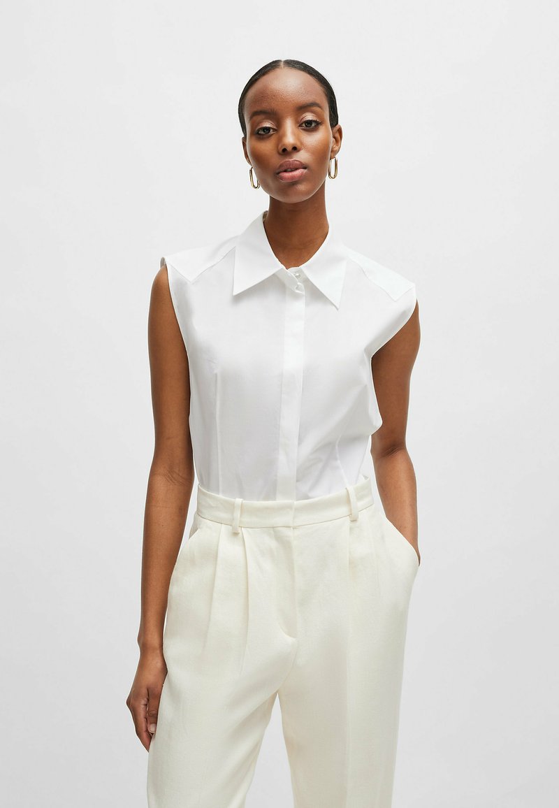 BOSS - BANOH - Button-down blouse - white, Enlarge