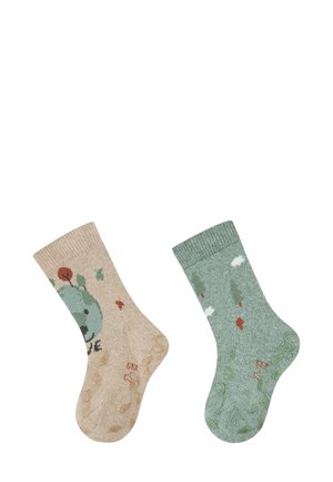 KRABBEL 2ER-PACK SAVE - Socks - beige