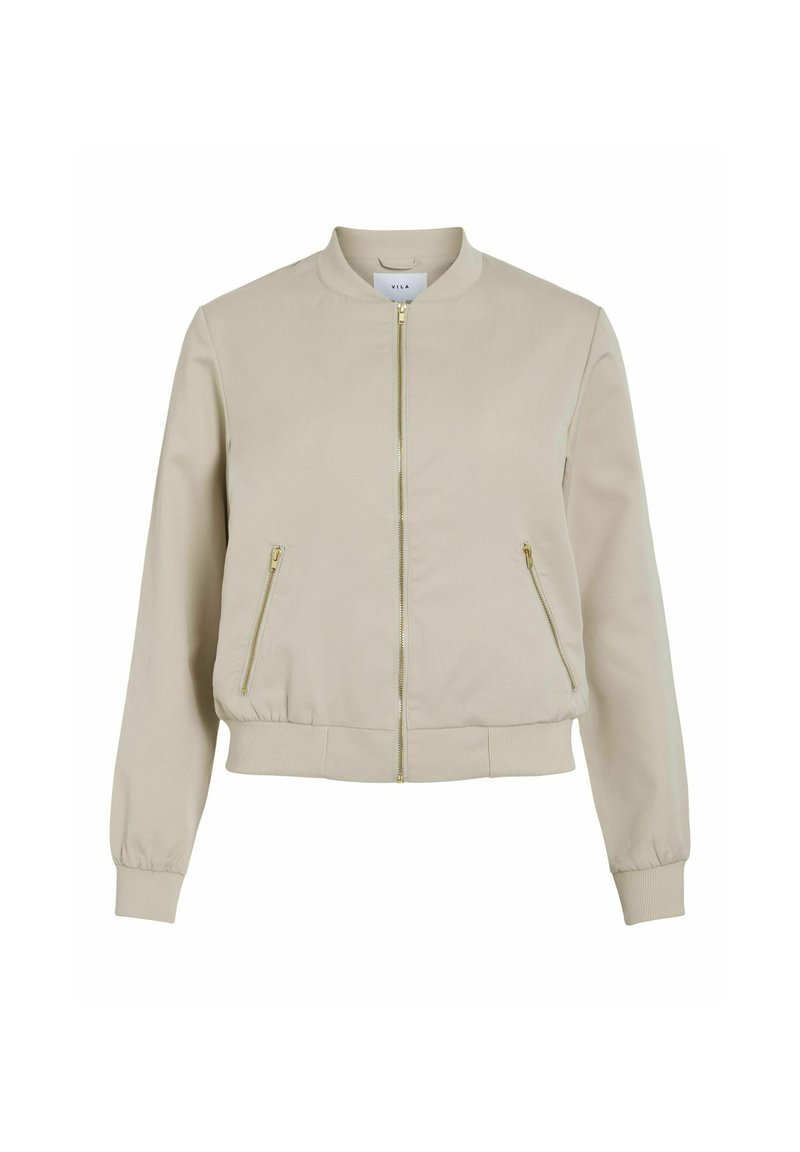 Vila Bomberjacks zilverkleurig