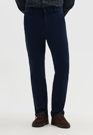 Terranova, PANTALONE LUNGO TINTA UNITA - Chino - blu navy