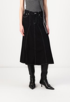 JJXX JXALEXA LONG SKIRT  - Jeansrock - black denim