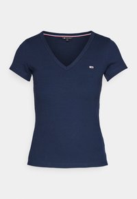 SLIM ESSENTIAL - Marškinėliai su spaudiniu - dark night navy