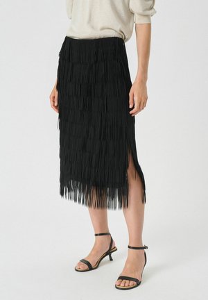 VIORAPW SK - Falda acampanada - black