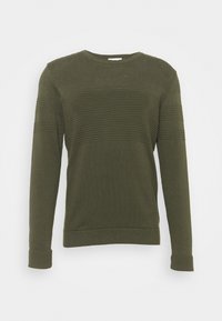 KnowledgeCotton Apparel Strickpullover - dark green