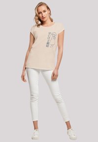 F4NT4STIC HELLO HEIDI - Print T-shirt - whitesand