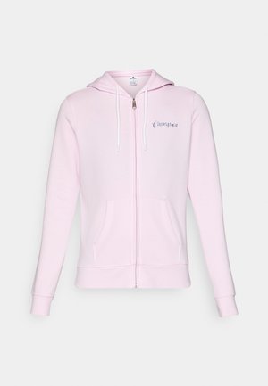 Champion GRAPHIC FULL ZIP HOODIE - Užtrauktuku užsegamas treningas - pink