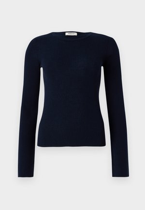 Modström HIROKI O NECK - Striktrøje - dark blue