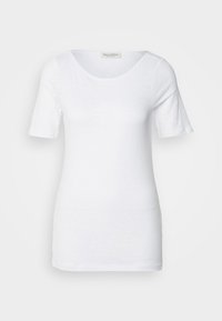 SHORT SLEEVE BOAT NECK - T-shirt - bas - white