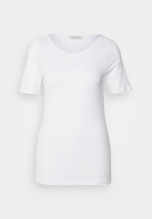 Marc O'Polo SHORT SLEEVE BOAT NECK - Jednoduché tričko - white