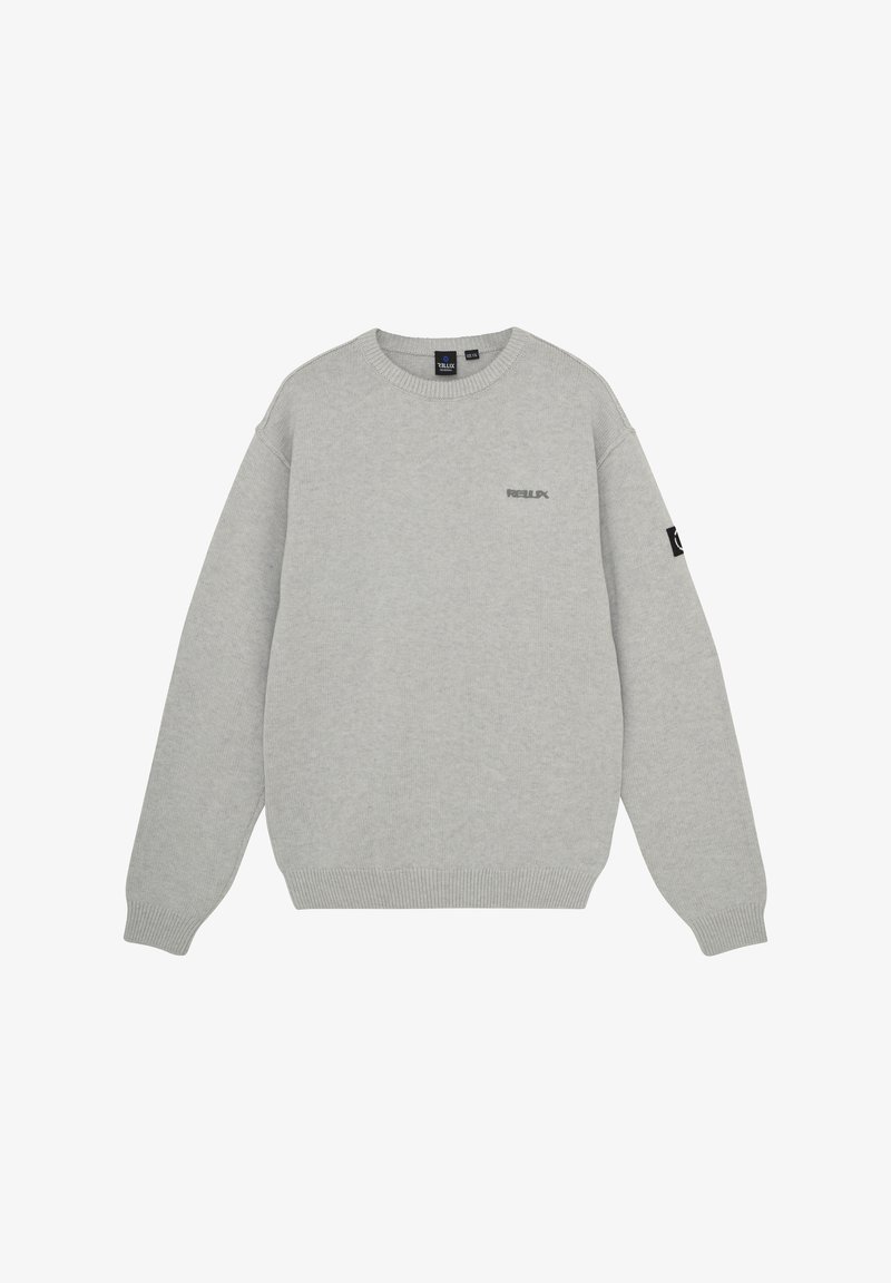 Rellix LOOSE FIT CREWNECK - Strickpullover - fresh grey melange