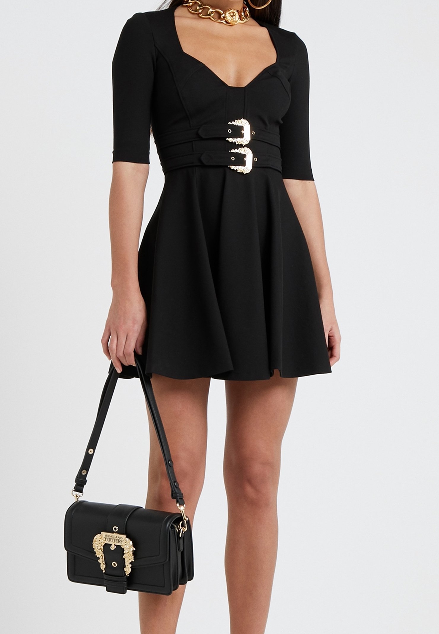 Versace Jeans Couture Jerseyjurk - black/zwart - (Pre-owned