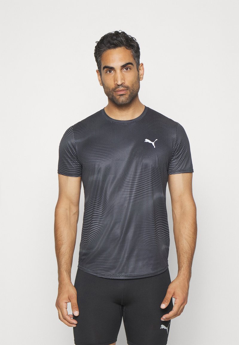 Puma RUN FAVORITE TEE Sport Tshirt black/schwarz Zalando.de