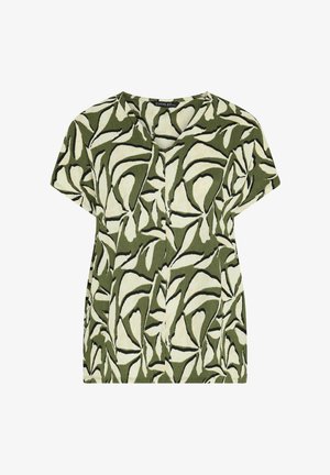 Evans, PLUS SIZE SHORT SLEEVE TOPS. - T-Shirt print - green