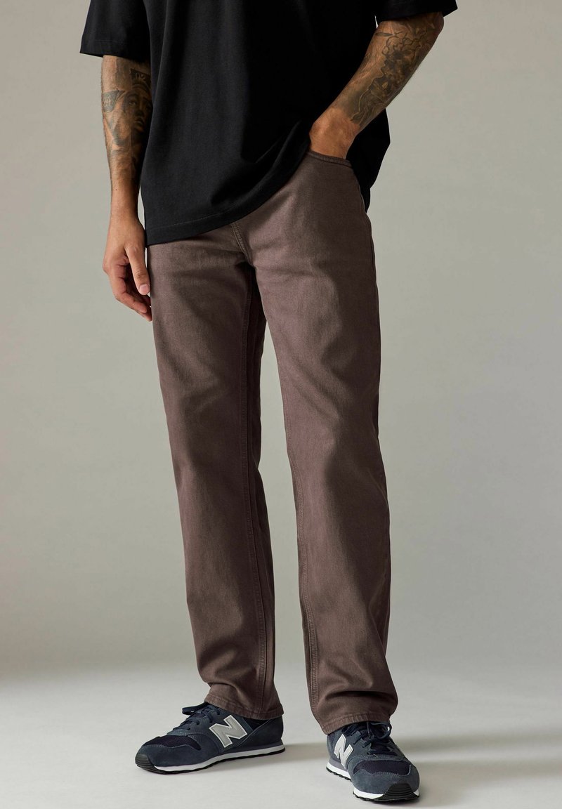 Next VINTAGE - REGULAR FIT - Džínsy s rovným strihom - dark burgundy washed