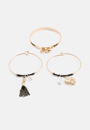 MYSTICCHARM 3 PACK - Náušnice - black/gold-coloured