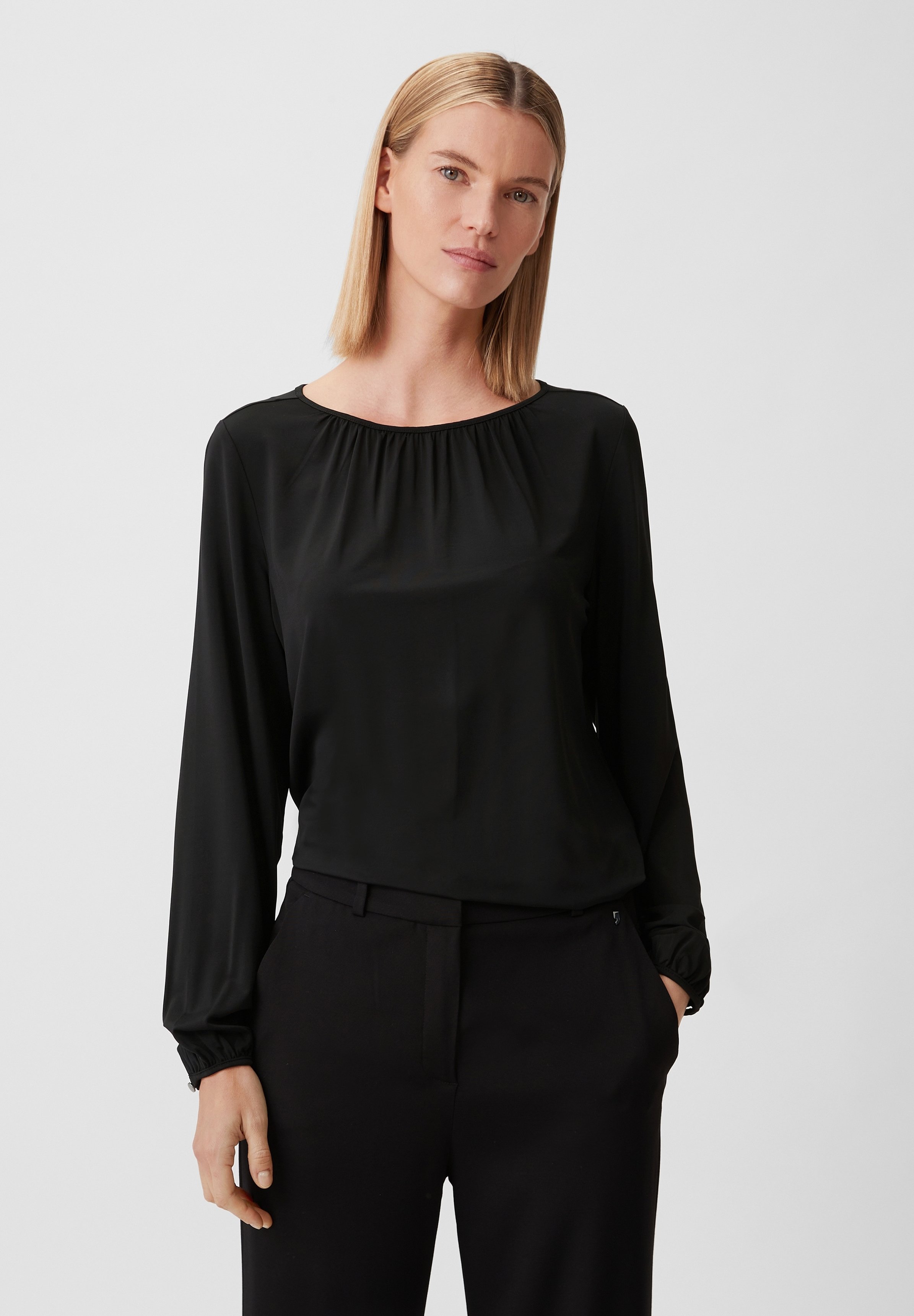 Chemise Manches Longues COMMA Femme Taille 38 - Rose - Style Affaires - Occasion Très Bon État