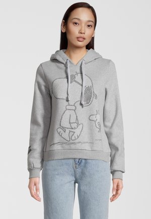 MIT SNOOPY MOTIV - Hoodie - grau