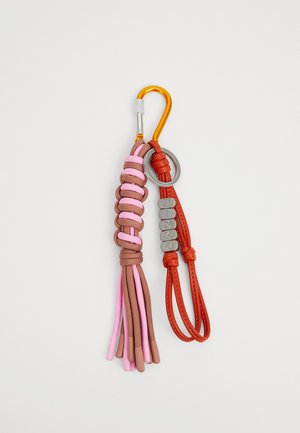 KNOT KEYCHAIN ROPE SCOOBY DOO LETTERING - Keyring - rosso/silver-coloured