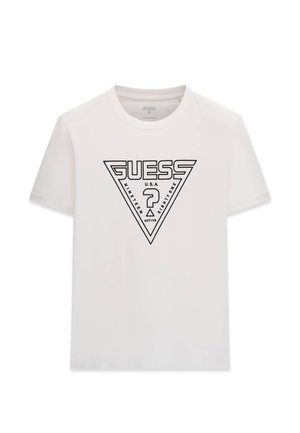 Guess, T-SHIRT MIT DREIECK-LOGO - T-shirt imprimé - weiß
