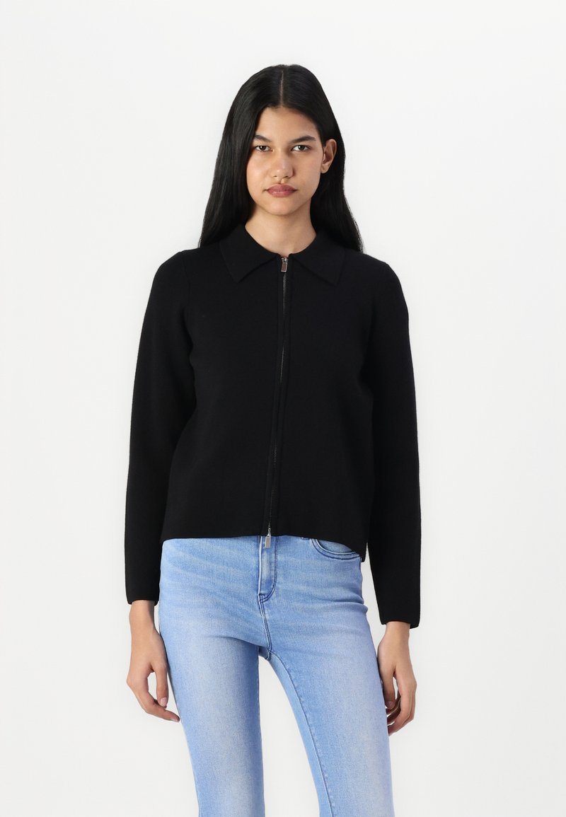 ONLY ONLBARIA ZIP - Cardigan - black
