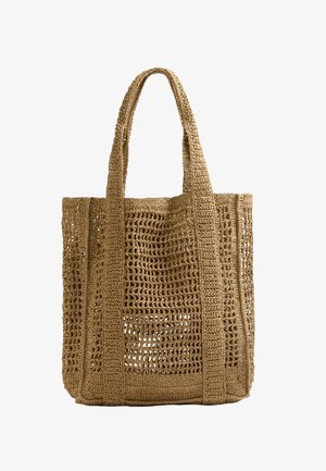OPEN-WEAVE SHOPPER - Veľká kabelka - beige