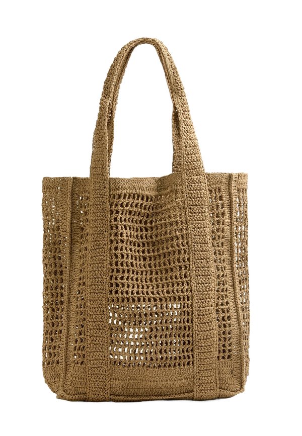 OPEN-WEAVE SHOPPER  - Shopping Bag - beige