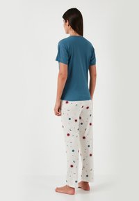 LELA REGULAR FIT - Komplet pidžame - petrol blue
