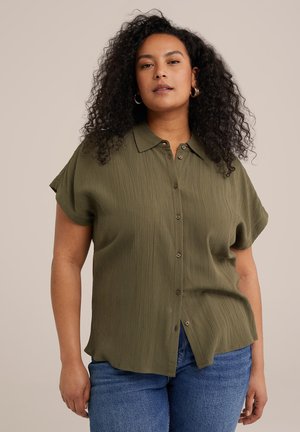 Bluza z gumbi - green