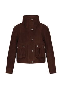 Giacca di pelle - chocolate
