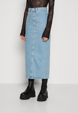 CARPENTER SKIRT - Jupe crayon - blue