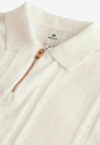 Next TEXTURED STRIPE - Polo krekls - white