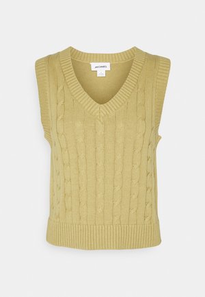 Strikkegenser - khaki
