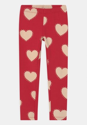 HEART UNISEX - Leggings - red