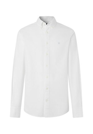 Hackett London, HACKETT LONDON SHIRT ESS GMT DYED OXFORD - Košeľa - optic white