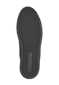 Semelle de chaussure en caoutchouc noir avec surface texturée antidérapante, forme ovale, et un accent rectangulaire. Taille indiquée "37" sur le côté.