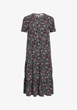 VILA, Midi Short sleeved - Rochie de zi - black