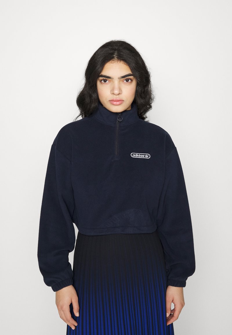 adidas Originals CROPPED Fleece jumper legend ink/dark blue Zalando