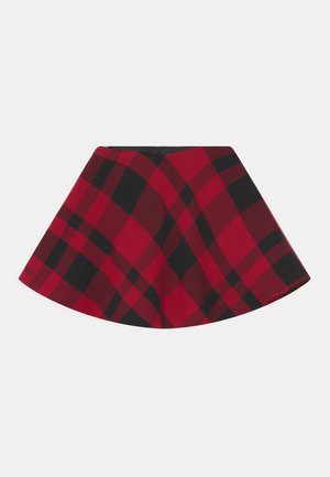 PLAID SKIRT BOTTOMS - A-linjainen hame - red