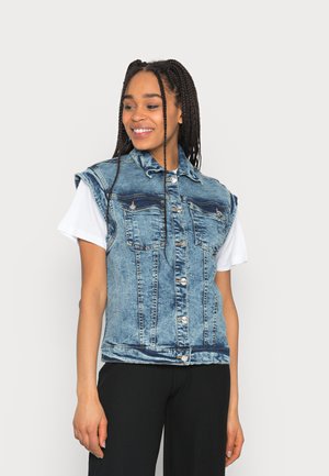 WAISTCOAT - Bodywarmer - mid blue denim